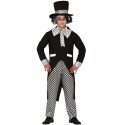 COSTUME CARNEVALE PAESE DELLE MERAVIGLIE VESTITO TG.L 4PZ PER TRAVESTIMENTI SCENE TEMA FINTO CAPPELLAIO MATTO NO ACCESS.