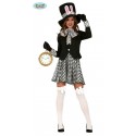 COSTUME CARNEVALE PAESE DELLE MERAVIGLIE VESTITO TG.S 4PZ PER TRAVESTIMENTI SCENE TEMA FINTO CAPPELLAIO MATTO NO ACCESS.