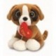 PELUCHE CAGNOLINO SPARKLE 35CM CON CUORE SCRITTA LOVE