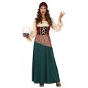 COSTUME CARNEVALE/HALLOWEEN ZINGARA CHIROMANTE GITANA VESTITO E CAPPELLO TG.L PER TRAVESTIMENTI E SCENE VARIE NO ACCESS.