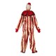 COSTUME PAGLIACCIO ASSASSINO TG.52/54 TUTA E COLLETTO VESTITO CLOWN PER TRAVESTIMENTI HALLOWEEN HORROR NO ACCESSORI