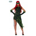 COSTUME CARNEVALE/HALLOWEEN PIANTA CATTIVA VELENOSA VESTITO TG.S DONNA EDERA HORROR MASCHE.CINT.C.BRACC.TG.S NO ACCESS.