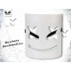 MASCHERA HORROR MARSHMELLO BIANCA CON ELASTICO PER TRAVESTIMENTI DI HALLOWEEN CARNEVALE E SCENE A TEMA MOSTRO