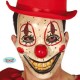 MASCHERA CLOWN IN PVC LEGGERA PER TRAVESTIMENTI HALLOWEEN CARNEVALE SCENE E SPETTACOLI HORROR PAGLIACCIO KILLER