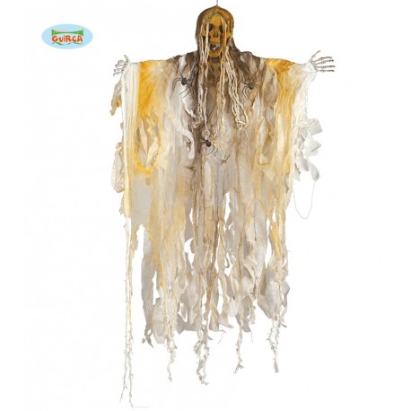 MOSTRO PENDENTE SCHELETRO140CM CON LUCI ARTICOLI SCHERZOSI PER ALLESTIRE SALE FESTE SPETTACOLI E SCENE HORROR HALLOWEEN