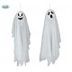 PENDENTE 60CM FANTASMA GHOST ARTICOLI SCHERZOSI PER ADDOBBI SALE FESTE VETRINE CASA E SCENE HORROR HALLOWEEN