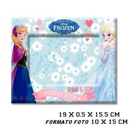 CORNICE PORTAFOTO CON STAMPA FROZEN DISNEY 16X20.CM.INTERNO 12,5X8,5 CM.