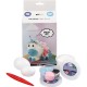 PASTA DA MODELLARE DIY KIT UNICORN BABY BLUE CREATIV ACTIVE FOAM CLAY CREOTIME 8 PEZZI SILK CLAY ARTS & CRAFT