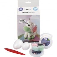 PASTA DA MODELLARE DIY KIT UNICORN BABY BIBI CREATIV ACTIVE FOAM CLAY CREOTIME 8 PEZZI SILK CLAY ARTS & CRAFT