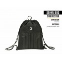 SAKKY BAG FC JUVENTUS ZAINO A SACCA 37X47CM NERO UTILE PER VIAGGI IPALESTRA PISCINA GITE PRODOTTO UFFICIALE SEVEN ITALY