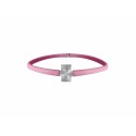 BRACCIALETTO LADY WOMAN FC JUVENTUS IN PVC ROSA CON LOGO IN ACCIAIO PRODOTTO UFFICIALE CON SCATOLINA REGALO BOJOUX
