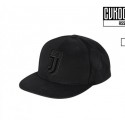 CAPPELLINO BASEBALL FC JUVENTUS VELLUTO NERO LOGO PICCOLO100%POLIE.PRODOTTO UFFICIALE DISTRIB.DA JUVENTUS FOOTBALL CLUB