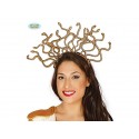 DIADEMA MEDUSA TRAVESTIMENTI DI HALLOWEEN CARNEVALE SCENE E SPETTACOLI A TEMA MITICA DEA GRECA COPRICAPO CON SERPENTI