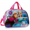 BORSA DA VIAGGIO PALESTRA PISCINA FROZEN MAGIC DISNEY 40X28X22CM CON TRACOLLA DISEGNO A RILIEVO