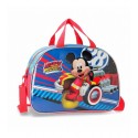 BORSA DA VIAGGIO WORLD MICKEY DISNEY ORIG. 27X33X11CM ROSSA E BLU BORSONE TOPOLINO X PALESTRA E PISCINA 70%MICROF.30%PVC