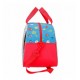 BORSA DA VIAGGIO WORLD MICKEY DISNEY ORIG. 27X33X11CM ROSSA E BLU BORSONE TOPOLINO X PALESTRA E PISCINA 70%MICROF.30%PVC