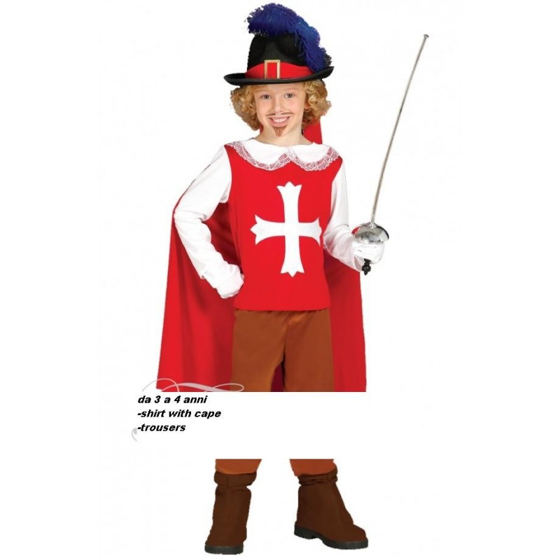 Vestito moschettiere bimbo hotsell