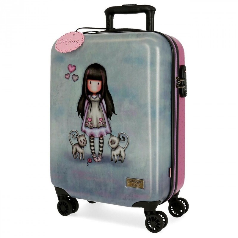 TROLLEY DA VIAGGIO ABS 4 RUOTE TALL TAILS GORJUSS SANTORO LONDON RIGINAL  VALIGIA 37X55X20CM BAGAGL.A MANO CHIUS.A COMBIN - Parole e Pensieri