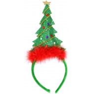 CERCHIETTO ALBERO DI NATALE DONNA BAMBINA GUIRMA CON PELO