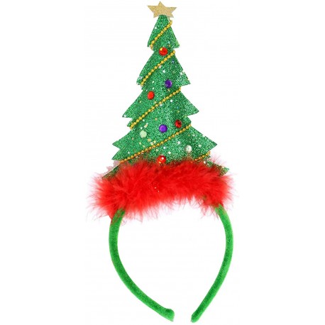 CERCHIETTO ALBERO DI NATALE DONNA BAMBINA GUIRMA CON PELO