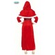 COSTUME MAMA NOEL BABBO NATALE DONNA VESTITO LUNGO CON CINTURA E MANTELLO COD. 417654 TAGLIA L LARGE GUIRMA