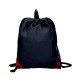 GYM SAC CALVIN PEPE JEANS LONDON SACCA A ZAINO BLU CON SPALLACCI NERI 33X44CM TASCA A STRAPPO FANTASIA LONDINESE