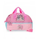 BORSA DA VIAGGIO SOFT CON TRACOLLA 1 ZIP PINK VIBES MINNIE DISNEY 40X24X18CM UTILE PER PALESTRA PISCINA E VIAGGI VARI