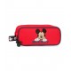 NECESER 2 ZIP HAPPY MICKEY DISNEY ORIGINAL 23X9X7CM BEAUTY CASE BUSTINA TOPOLIN0 UTILE IN VIAGGIO PALESTRA E PISCINA