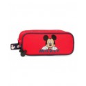 NECESER 2 ZIP HAPPY MICKEY DISNEY ORIGINAL 23X9X7CM BEAUTY CASE BUSTINA TOPOLIN0 UTILE IN VIAGGIO PALESTRA E PISCINA