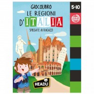 GIOCOLIBRO LE REGIONI D"ITALIA 5-10 ANNI HEADU MADE IN ITALY GIOCO RICREATIVO