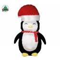 PINGUINO NATALE GONFIABILE 183CM DECORAZIONI NATALIZIE FUNZIONA A CORRENTE 220V/240V 30W SANTA CLAUS DISTRIB.DA GUIRMA