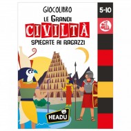 GIOCOLIBRO LE GRANDI CIVILTÀ 5-10 ANNI HEADU MADE IN ITALY GIOCO RICREATIVO