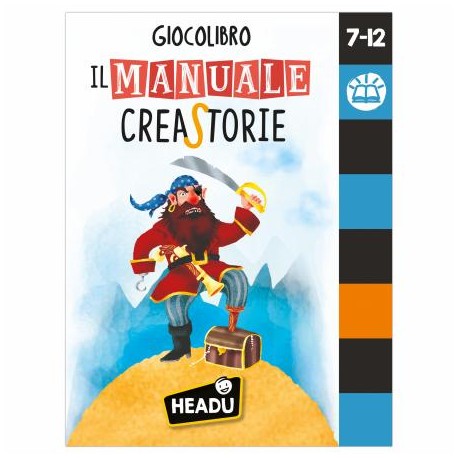 GIOCOLIBRO IL MANUALE CREASTORIE HEADU 7-12 ANNI MADE IN ITALY GIOCO RICREATIVO