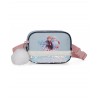 MARSUPIO TRUST YOUR JOURNEY FROZEN DISNEY ORIGINAL 17X12X6CM MULTICOLOR CON PALLETTES E PORTACHIAVI POMPOM INCLUSO