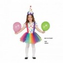 VESTITO CARNEVALE CLOWN INFANTIL 3/4 ANNI