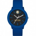 OROLOGIO DA POLSO AL QUARZO FC INTERNAZIONALE NEW GENT QUADRANTE39MM NERO CINTURINO PVC BLU PROD.UFFICIALE LOWELL ITALY