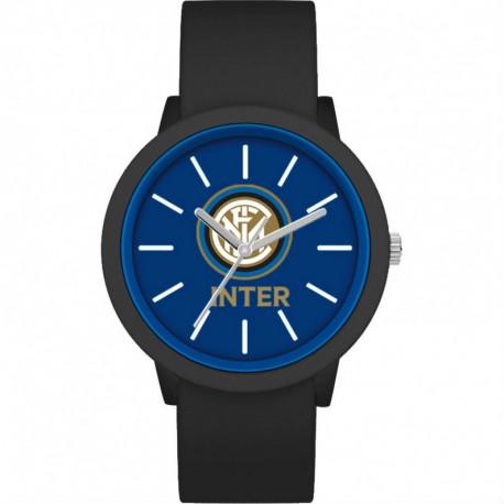 OROLOGIO DA POLSO AL QUARZO FC INTERNAZIONALE NEW GENT QUADRANTE39MM NERO CINTURINO PVC NERO PROD.UFFICIALE LOWELL ITALY