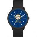 OROLOGIO DA POLSO AL QUARZO FC INTERNAZIONALE NEW GENT QUADRANTE39MM NERO CINTURINO PVC NERO PROD.UFFICIALE LOWELL ITALY