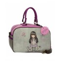 BORSA DA VIAGGIO CON TRACOLLA TALL TAILS GORJUSS SANTORO LONDON ORIGINAL.37X25X15CM ECOPELLE MODA DONNA RAGAZZA 100%PVC