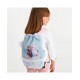 SAGGA GYM ZAINETTO TEMPO LIBERO TRUST YOUR JOURNEY FROZEN DISNEY 30X40CM 1 TASCA CON PAILLETTES + PORTACHIAVI POMPOM