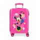 TROLLEY DA VIAGGIO ABS 4 RUOTE LOVE MINNIE DISNEY ORIGINAL VALIGIA FUCSIA 55X20X37CM BAGAGLIO A MANO CHIUSU.A COMBINAZIO