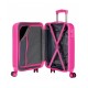 TROLLEY DA VIAGGIO ABS 4 RUOTE LOVE MINNIE DISNEY ORIGINAL VALIGIA FUCSIA 55X20X37CM BAGAGLIO A MANO CHIUSU.A COMBINAZIO