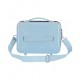 BEAUTY DA VIAGGIO RIGIDO ABS AZZURRO FROZEN TRUST JOUR JOURNEY DISNEY ORIGINAL 29X21X5CM CON FASCIA AGGANCIO AL TROLLEY