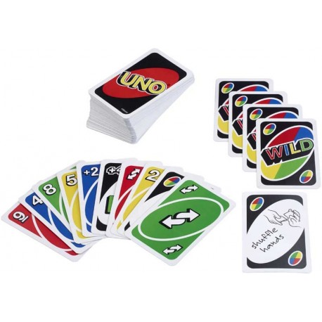 CARTE DA GIOCO UNO MATTEL GAMES GIOCO CARTE VERSIONE STANDARD MINIMO GIOCATORI 2 MAX 10 DA 7 ANNI IN POI