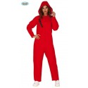 VESTITO RAPINATORE DI BANCA LA CASA DI CARTA DONNA TG.L COSTUME CARNEVALE TUTA ROSSA /CAPUCCIO CASA DE PAPEL NO ACCESS