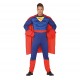 COSTUME CARNEVALE SUPEREROE TG.M VESTITO COMPL.TUTA IMBOTTITA CON MANTELLO PER TRAVESTIMENTI A TEMA SUPERMAN NO ACCESSOR