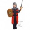 VESTITO CARNEVALE CAVALIERE FEUDALE 7/9 ANNI