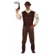 COSTUME STEAMPUNK UOMO TG.L FOULARD/CAMICIA/CINTA/PANTALONI VESTITO GOTICO VITTORIANO FILM FANTASCIENZA NO ACCESSORI