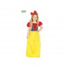 COSTUME CARNEVALE PRINCIPESSA DEL BOSCO 7/9 ANNI VESTITO PER TRAVESTIMENTI A TEMA FAVOLE BIANCANEVE NO ACCESSORI