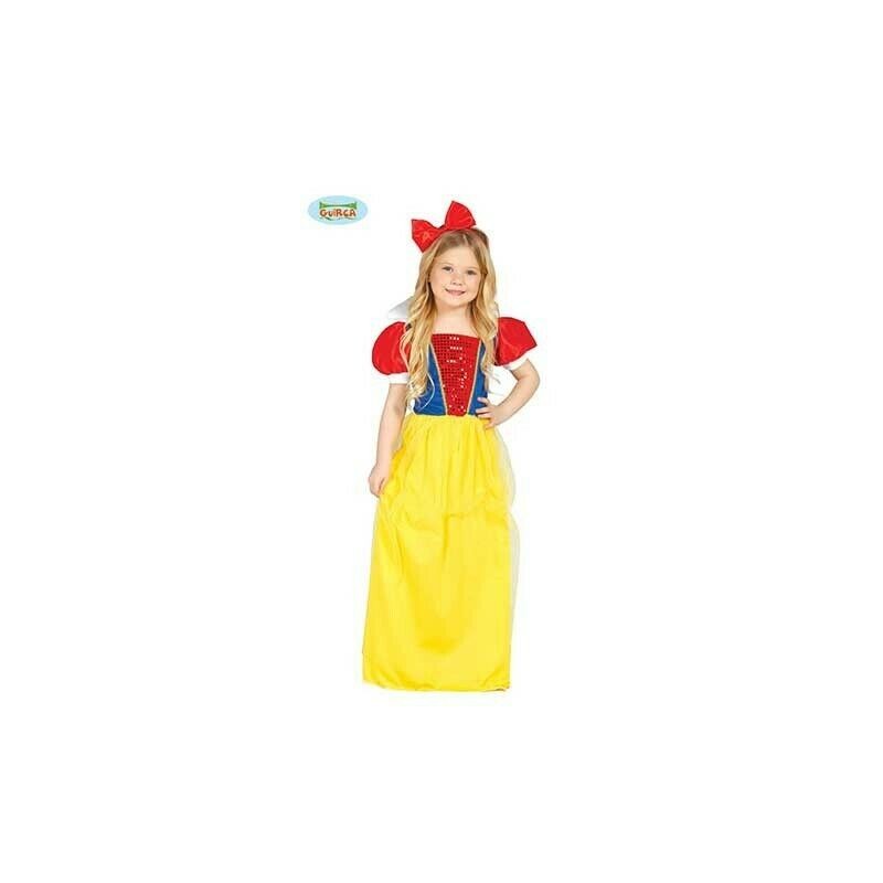 COSTUME CARNEVALE PRINCIPESSA DEL BOSCO 7/9 ANNI VESTITO PER TRAVESTIMENTI  A TEMA FAVOLE BIANCANEVE NO ACCESSORI - Parole e Pensieri